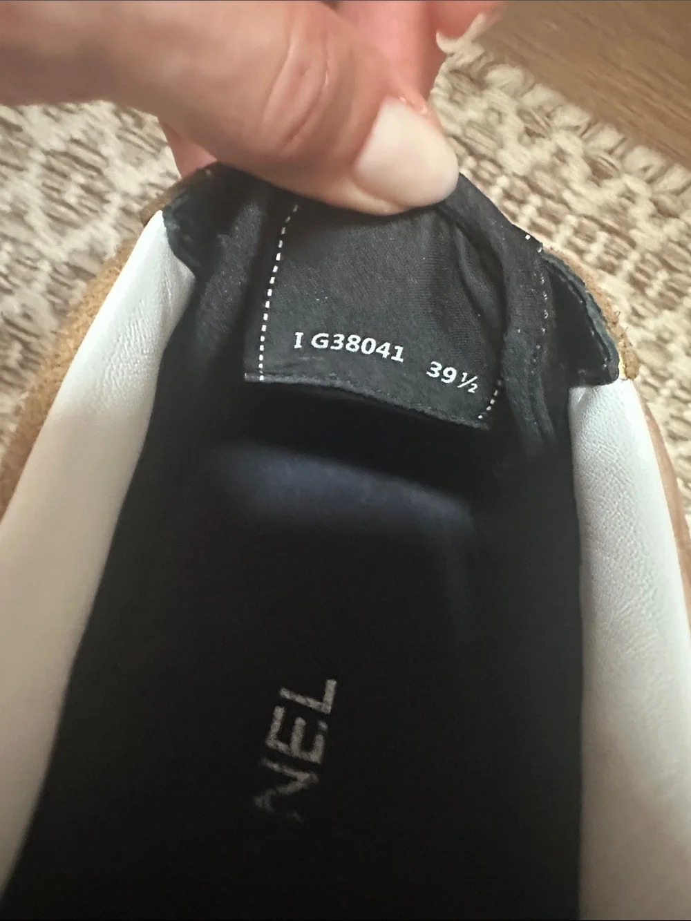 CHANEL suede and velvet sneakers 39.5
